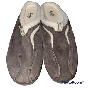 KEDS Suede Leather slip on Mules Brown Slipper 8.5